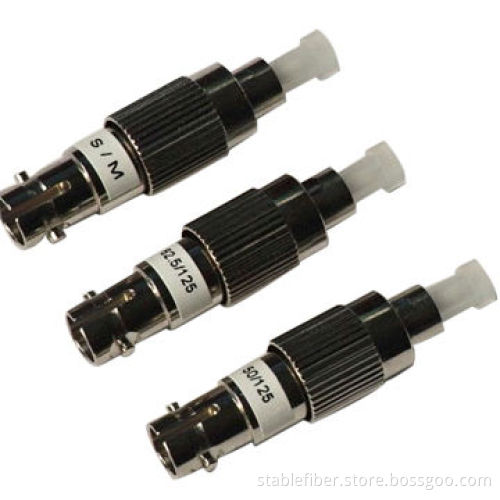 FC Male to ST Female Fiber Optic Hybrid Adapter, Compact Design